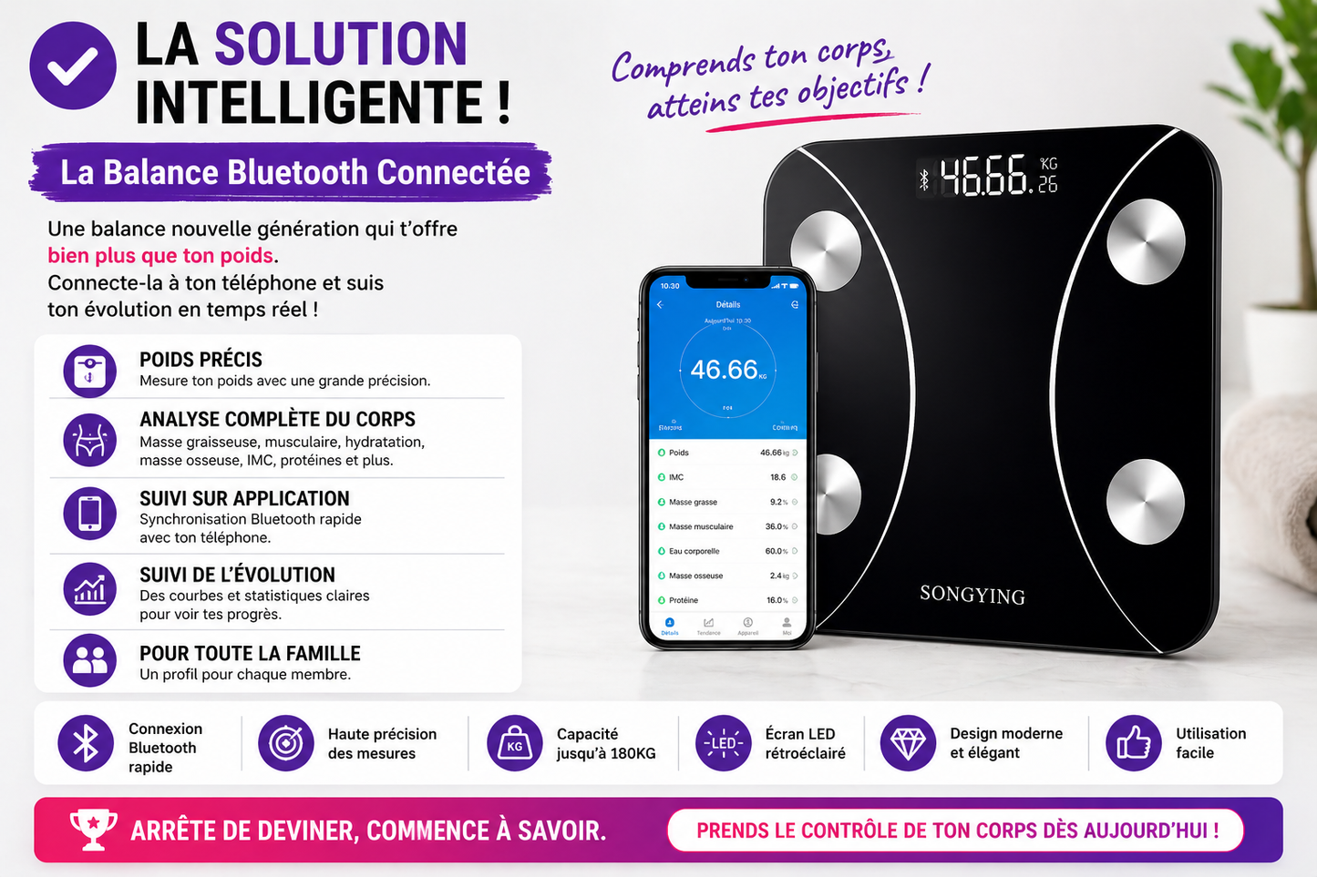 BALANCE BLUETOOTH INTELLIGENTE
