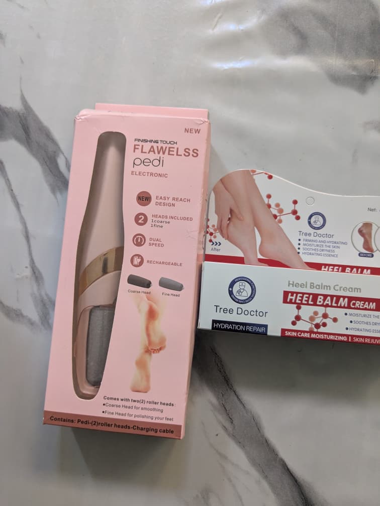 Ponceuse Électrique + Crème Réparatrice Talons