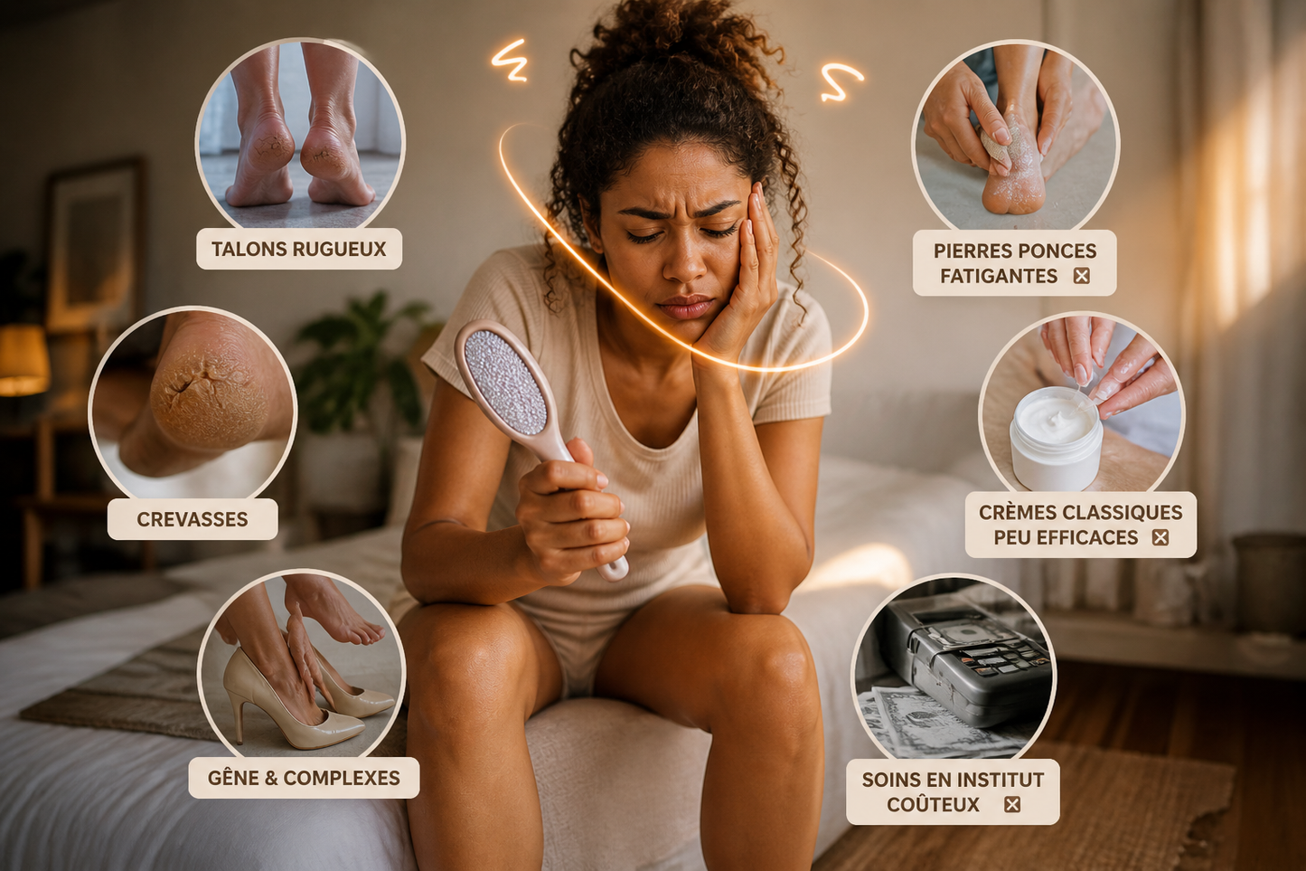 Ponceuse Électrique + Crème Réparatrice Talons